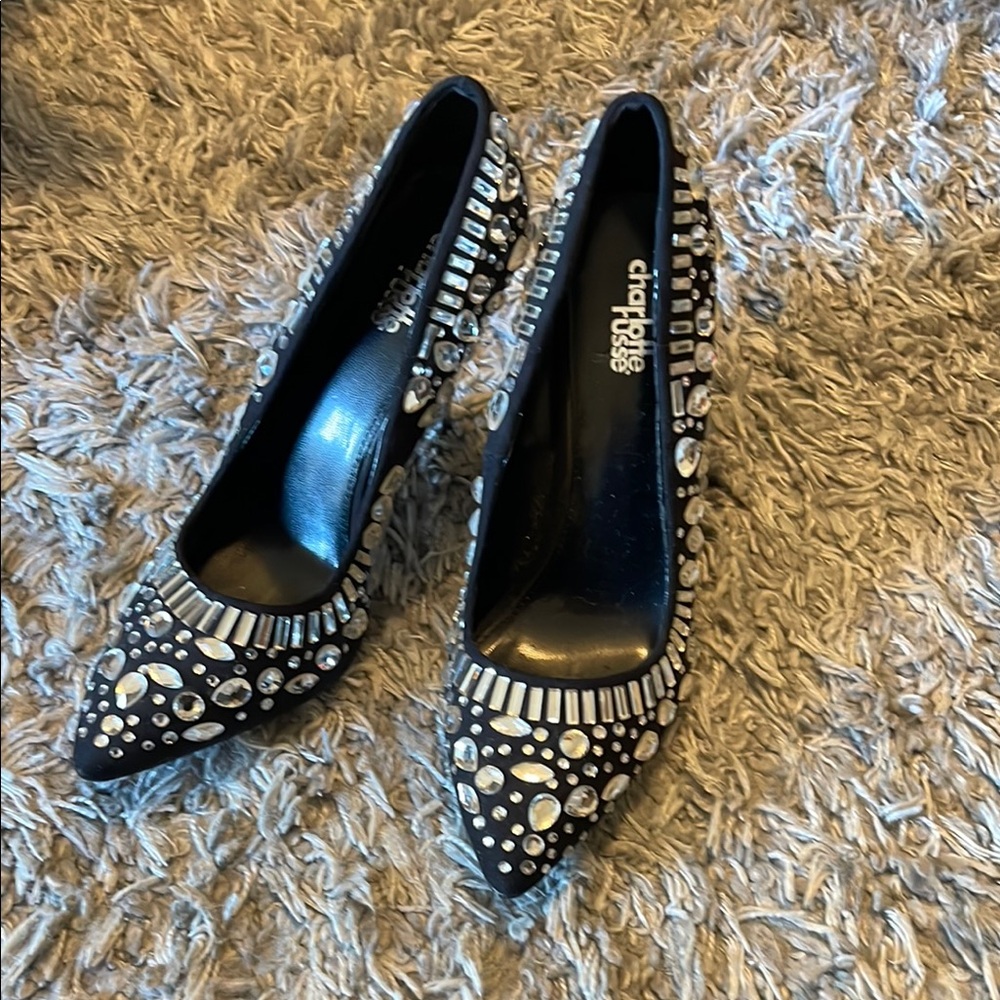 Black Embellished Women Shoes